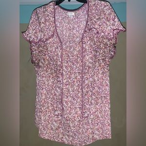 Max Studio Plus Size Tie-Front Blouse